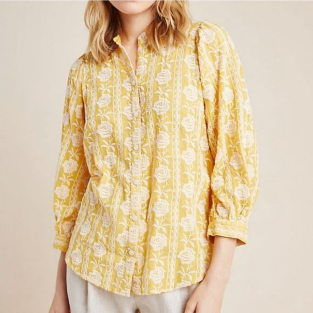 Anthropologie Pilcro The Bella Femme Blouse
